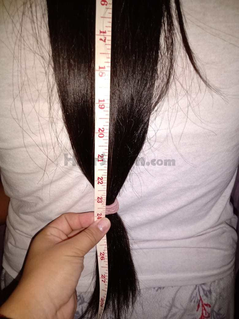 24 inches Virgin Black Hair, latina hair.