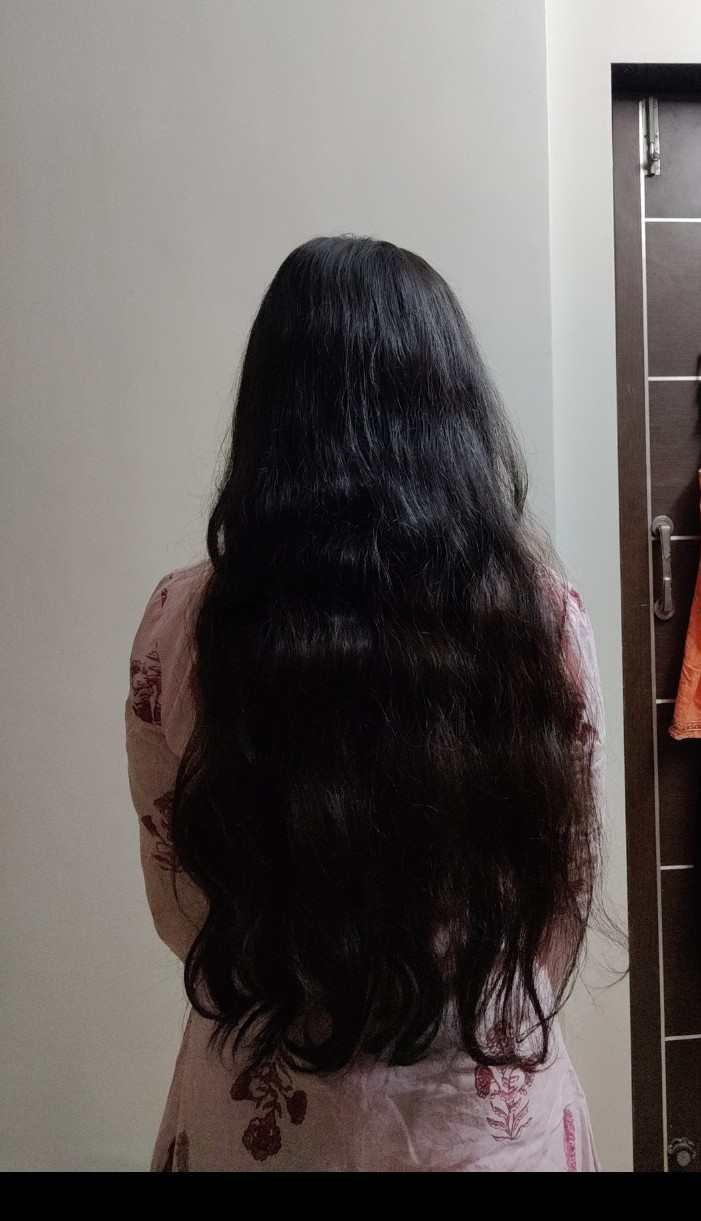 15 inches of thick dark brown Indian hair - HairSellon