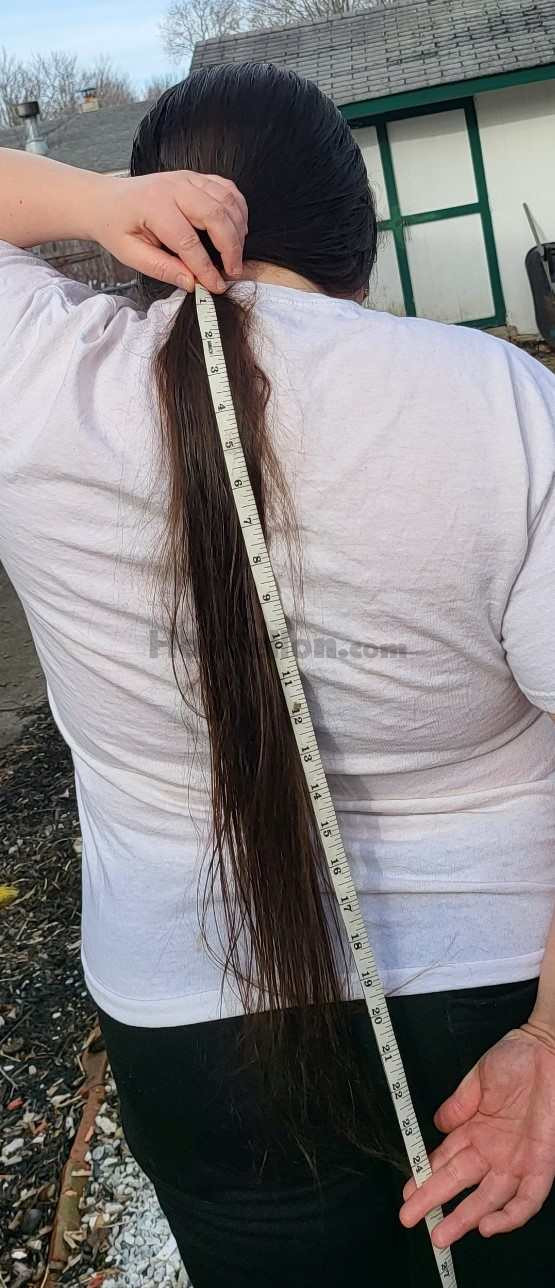 Hair tied length