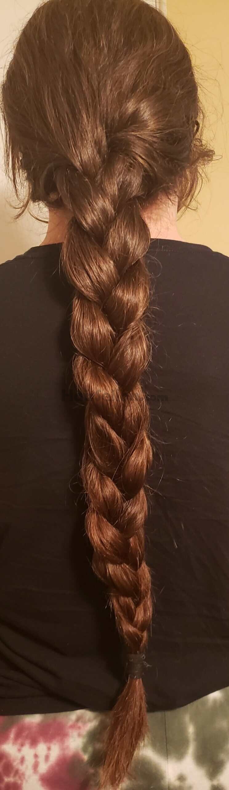 Compressed hair braid