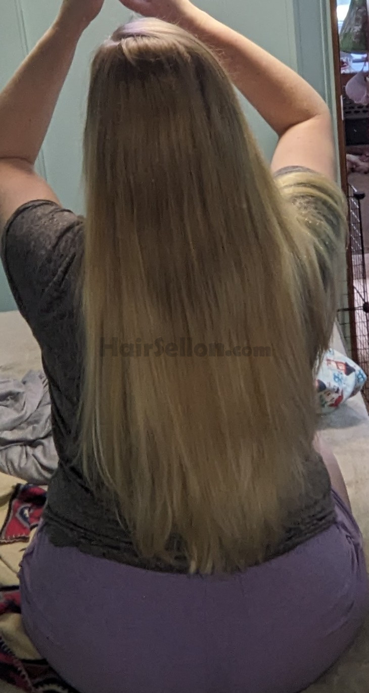 20" blonde. Female, non smoker, non drinker, vegetarian. No heat